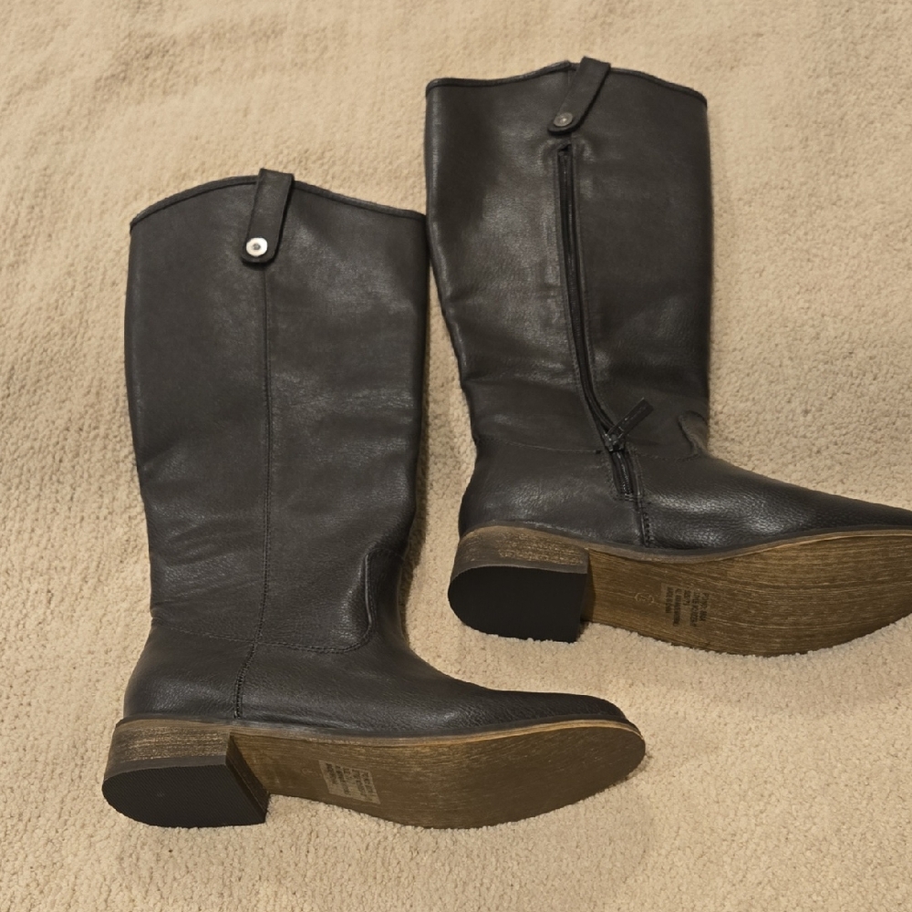 Women's Black Leather Boots